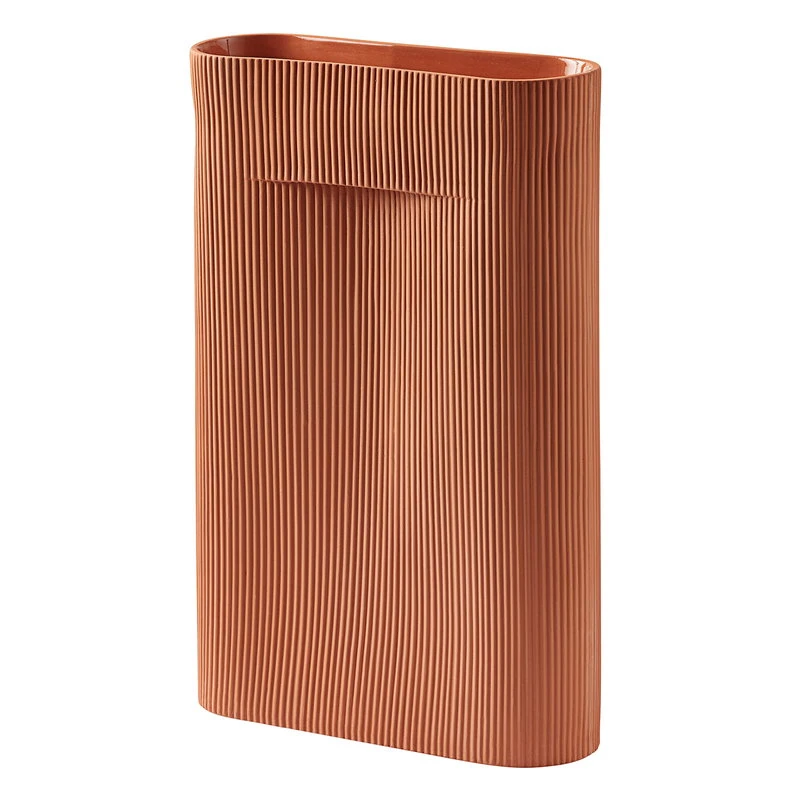 Muuto Ridge Vase, 48,5 Cm, Terracotta 3 Muuto Ridge Vase, 48,5 Cm, Terracotta