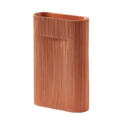Muuto Ridge Vase, 35 Cm, Terracotta
