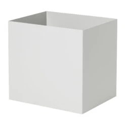 Ferm LIVING Plant Box Pot, Square, Light Grey