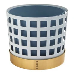 Klong Trio Flower Pot, White Square