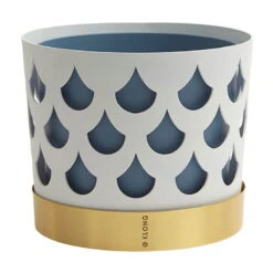 Klong Trio Flower Pot, White Drop -FINISH DESIGN SHOP 18Klong18 iso th