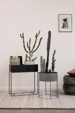 Ferm LIVING Plant Box Pot, Square, Light Grey -FINISH DESIGN SHOP 19 10016