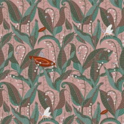 Klaus Haapaniemi & Co. Lily Of The Valley Wallpaper, Uncoated, Mauve