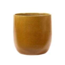Serax Glazed Shades Flower Pot, 27 X 29 Cm, Honey