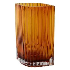 AYTM Folium Vase, L, Amber