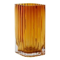 AYTM Folium Vase, S, Amber