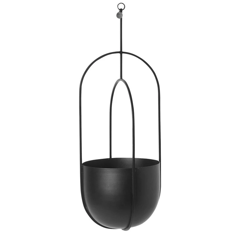 Ferm LIVING Hanging Deco Pot, Black 3 Ferm LIVING Hanging Deco Pot, Black