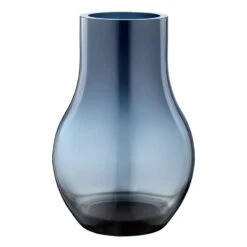 Georg Jensen Cafu Vase, Medium, Blue Glass