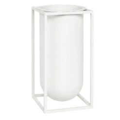 By Lassen Kubus Lolo Vase, White