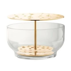 Fritz Hansen Ikebana Vase, Large, Brass