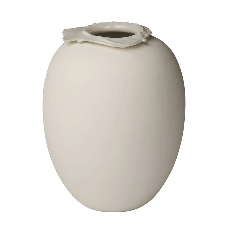 Northern Brim Vase, 28 Cm, Beige 3 Northern Brim Vase, 28 Cm, Beige