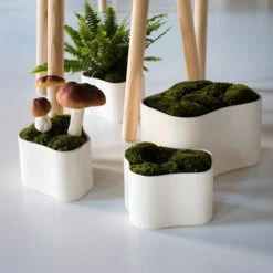 Artek Riihitie Plant Pot B, Medium, White Gloss -FINISH DESIGN SHOP 405Artek iso FV