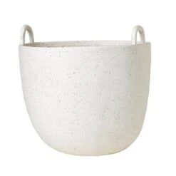 Ferm LIVING Speckle Pot, Large, Off-white