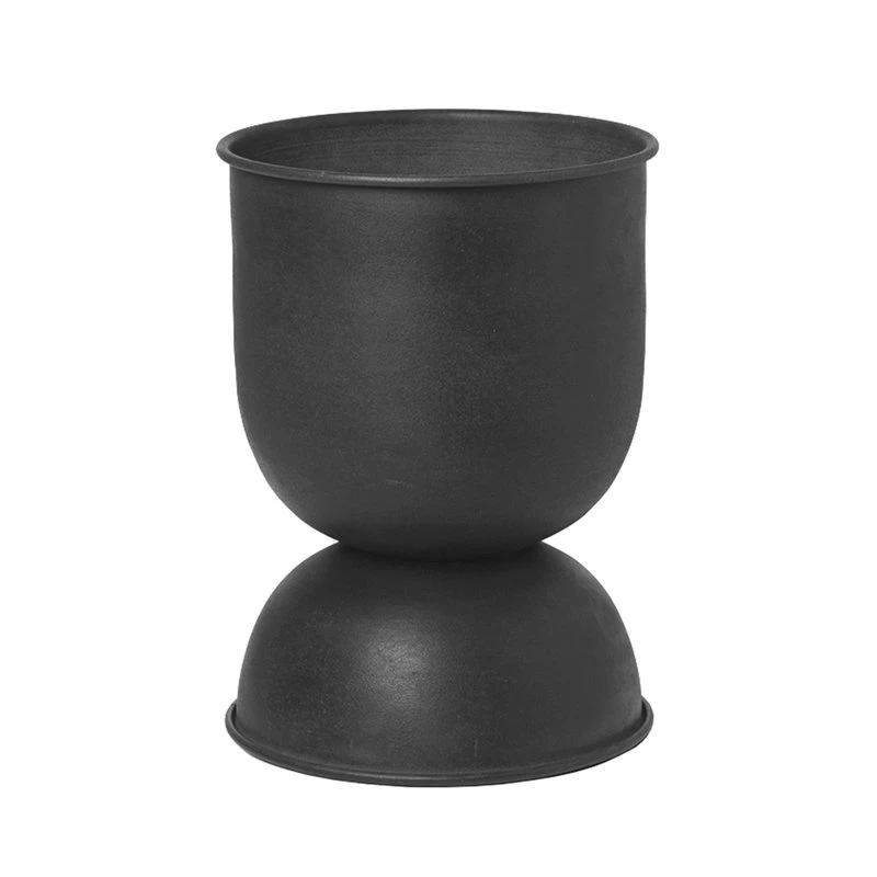 Ferm LIVING Hourglass Pot, XS, Black 3 Ferm LIVING Hourglass Pot, XS, Black