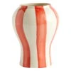 HAY Sobremesa Stripe Vase, S, Red 1 HAY Sobremesa Stripe Vase, S, Red -FINISH DESIGN SHOP 541543 Sobremesa Stripe Vase S red