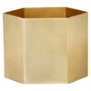 Ferm LIVING Hexagon Pot XL, Brass -FINISH DESIGN SHOP 543FermLiving 20 TH