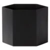 Ferm LIVING Hexagon Pot, XL, Black -FINISH DESIGN SHOP 544FermLiving 20 TH
