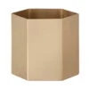 Ferm LIVING Hexagon Pot L, Brass 1 Ferm LIVING Hexagon Pot L, Brass -FINISH DESIGN SHOP 545FermLiving 20 TH