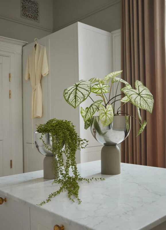 AYTM Torus Flowerpot, M, Silver - Taupe 5 AYTM Torus Flowerpot, M, Silver - Taupe - Image 3