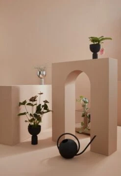 AYTM Torus Flowerpot, S, Silver - Taupe -FINISH DESIGN SHOP AYTM S1 01 071 1