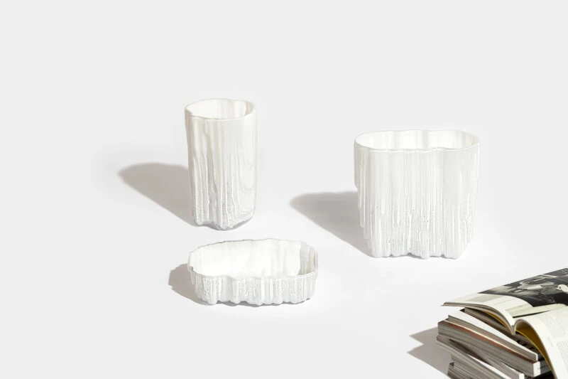 Antrei Hartikainen Melt Vase, L, White 6 Antrei Hartikainen Melt Vase, L, White - Image 4