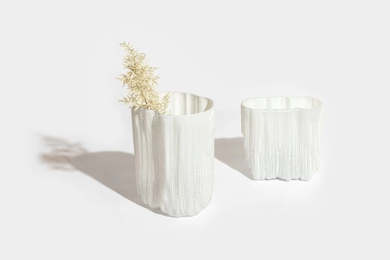 Antrei Hartikainen Melt Vase, L, White 5 Antrei Hartikainen Melt Vase, L, White - Image 3