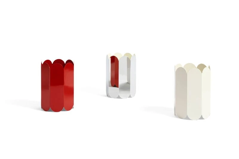 HAY Arcs Vase, White 5 HAY Arcs Vase, White - Image 3