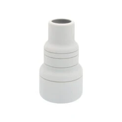 1616 / Arita Japan SB Vase, Low, Silver - White