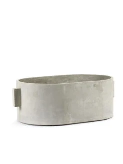 Serax Concrete Plant Pot Oval, 55 X 36 Cm, Grey -FINISH DESIGN SHOP B7219102s1