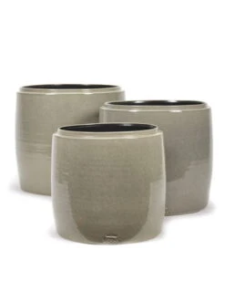 Serax Glazed Shades Pot, Grey -FINISH DESIGN SHOP B7620128s1