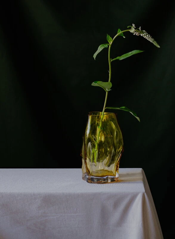 New Works Blæhr Vase, Small, Amber 5 New Works Blæhr Vase, Small, Amber - Image 3