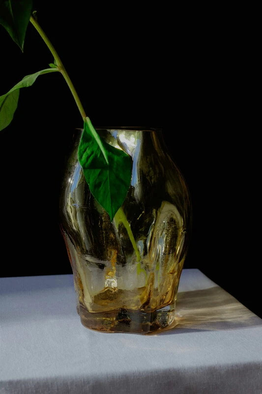 New Works Blæhr Vase, Small, Amber 4 New Works Blæhr Vase, Small, Amber - Image 2