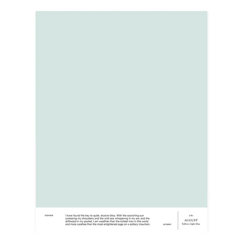 Cover Story Interior Paint, 9 L, LB1 AUGUST - Yellowy Light Blue 4 Cover Story Interior Paint, 9 L, LB1 AUGUST - Yellowy Light Blue - Image 2