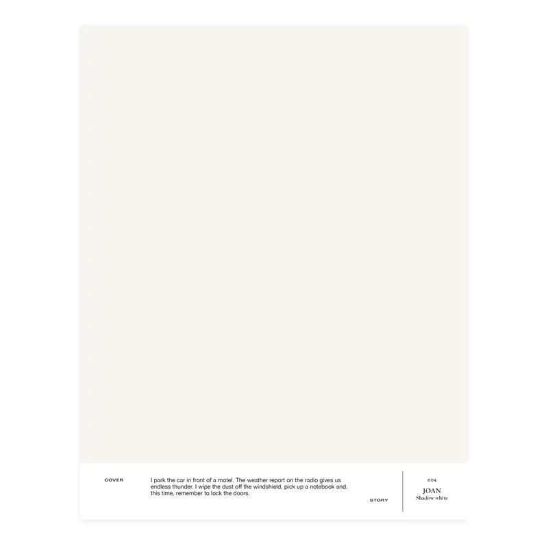 Cover Story Interior Paint, 3,6 L, 004 JOAN - Shadow White 4 Cover Story Interior Paint, 3,6 L, 004 JOAN - Shadow White - Image 2