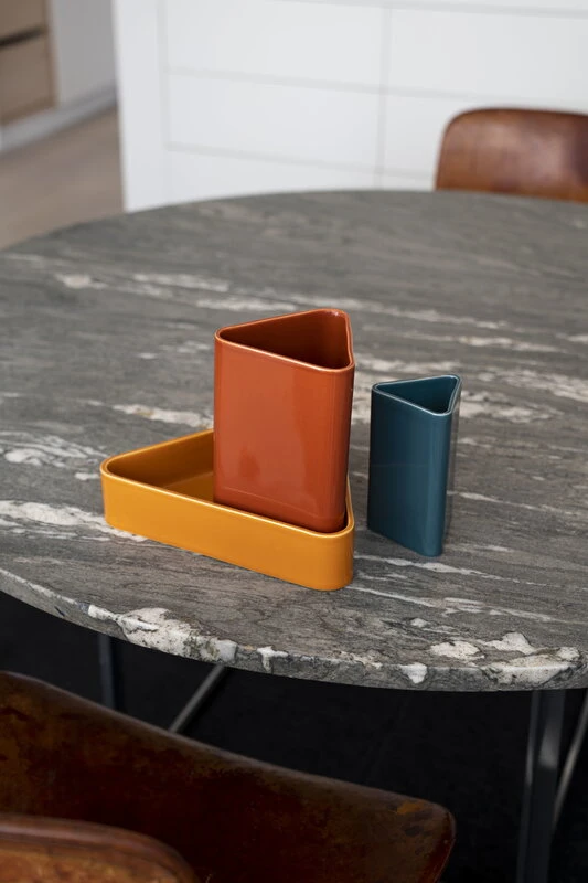 Raawii Canvas Vase, Small, Peacock Blue 8 Raawii Canvas Vase, Small, Peacock Blue - Image 6