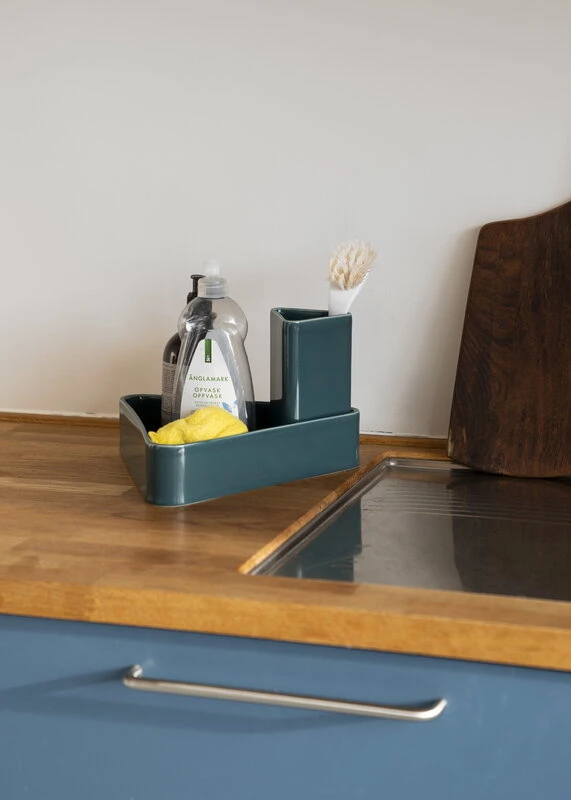 Raawii Canvas Vase, Small, Peacock Blue 6 Raawii Canvas Vase, Small, Peacock Blue - Image 4