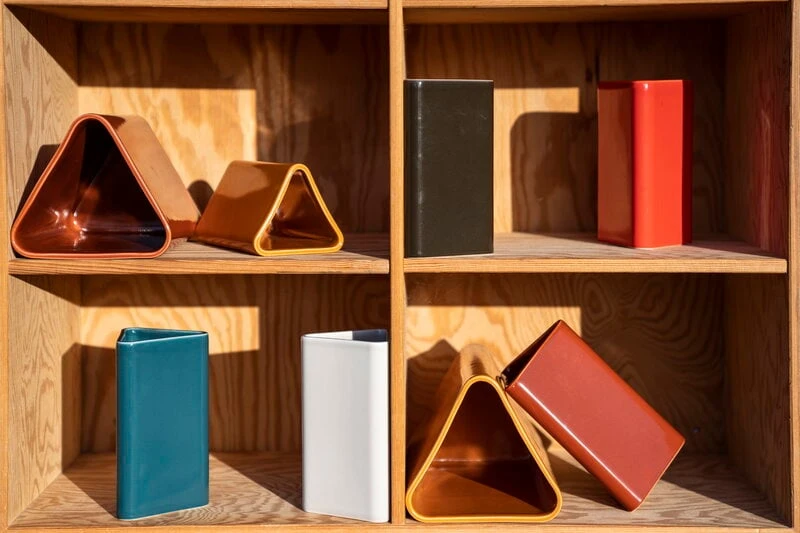 Raawii Canvas Vase, Small, Peacock Blue 7 Raawii Canvas Vase, Small, Peacock Blue - Image 5