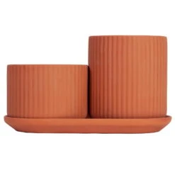 Elementa Klorofyll Pot Set, Terracotta