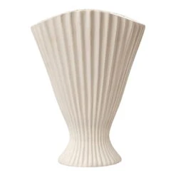 Ferm LIVING Fountain Vase, Off-white