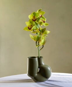 HAY W&S Chubby Vase, Olive Green -FINISH DESIGN SHOP HP 7 TM
