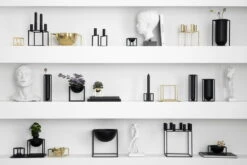 By Lassen Kubus Lily Vase, Black -FINISH DESIGN SHOP IMGL7192