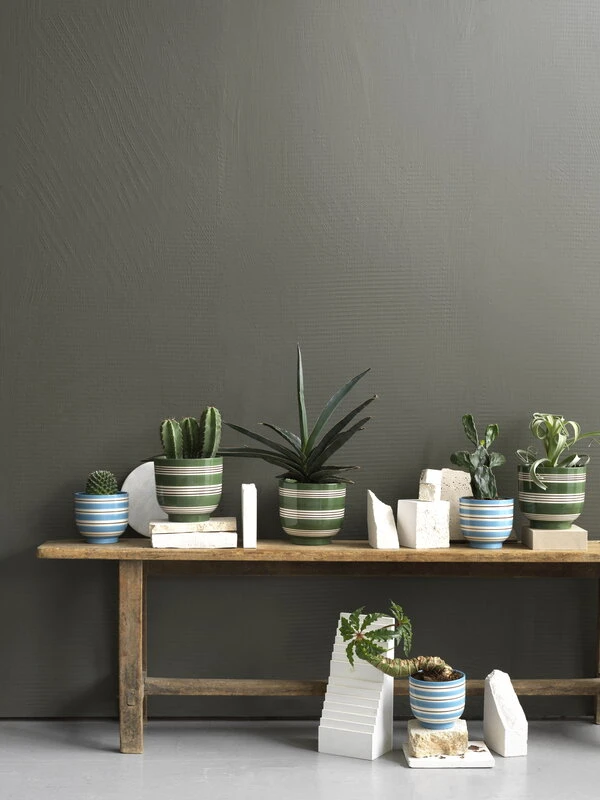 Kähler Omaggio Nuovo Flowerpot, 12 Cm, Blue - Image 6