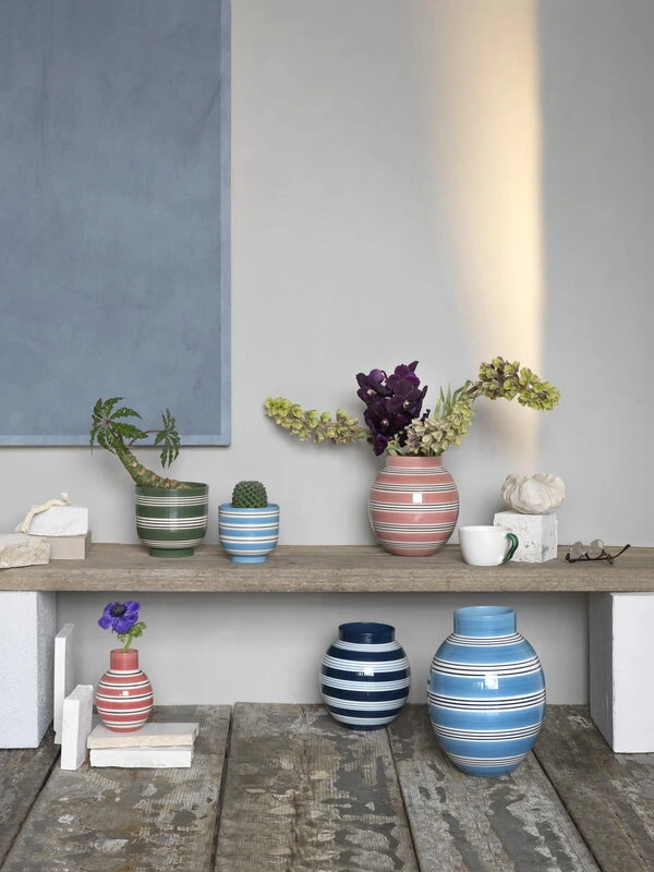 Kähler Omaggio Nuovo Flowerpot, 12 Cm, Blue - Image 3