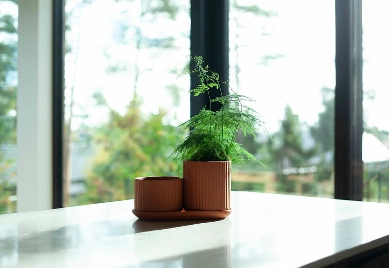 Elementa Pot, Low, Terracotta 4 Elementa Pot, Low, Terracotta - Image 2