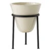 MENU Daiza Planter, 35 X 25 Cm, Ivory -FINISH DESIGN SHOP Menu Daiza Planter H35 5 front