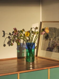 HAY Moroccan Vase, L, Blue - Green -FINISH DESIGN SHOP Moroccan Vase L blue and green 01