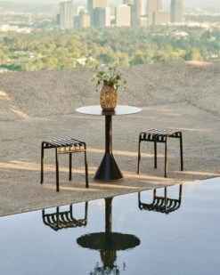 HAY Splash Vase, 30 Cm, Light Pink - Yellow -FINISH DESIGN SHOP Palissade Cone Table anthracite Palissade Stool anthracite Splash vase Round L light pink and yellow