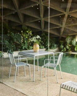 HAY Splash Vase, 30 Cm, Light Pink - Yellow -FINISH DESIGN SHOP Palissade Table hot galvanised Palissade Armchair hot galvanised Splash Vase Round L light pink and yellow