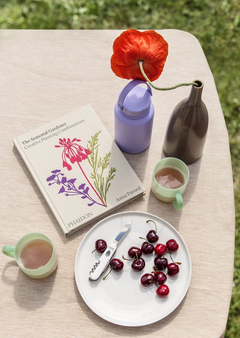 MENU Strandgade Stem Ceramic Vase, Olive Green 4 MENU Strandgade Stem Ceramic Vase, Olive Green - Image 2