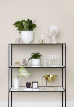 By Lassen Kubus Flowerpot 14, White -FINISH DESIGN SHOP byLassen Twin Kubus Flowerpots 300